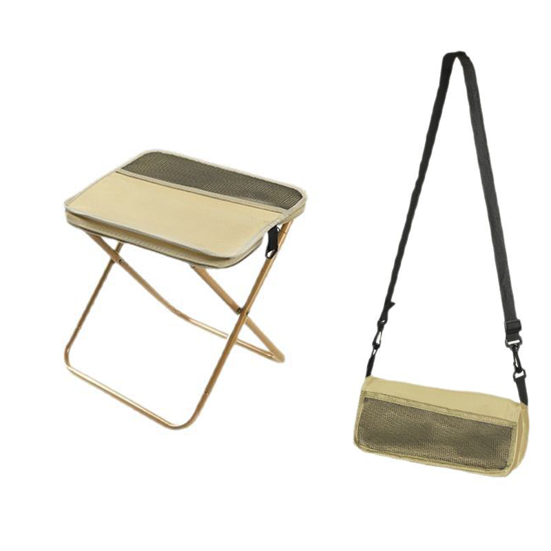 Foldable Backpack Stool, 150 kg Capacity, 600D Oxford Fabric
