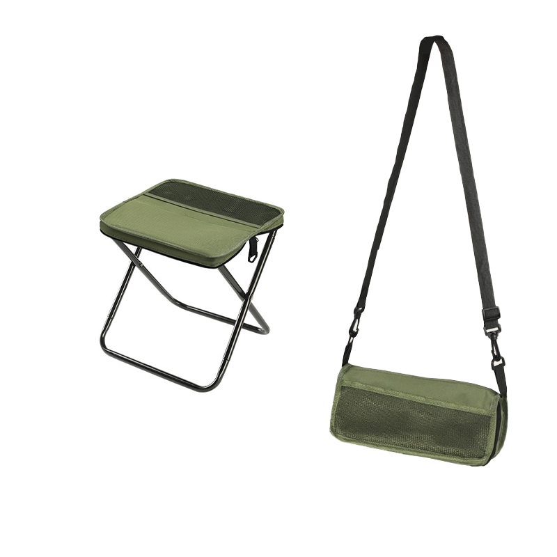 Foldable Backpack Stool, 150 kg Capacity, 600D Oxford Fabric