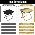 Foldable Backpack Stool, 150 kg Capacity, 600D Oxford Fabric