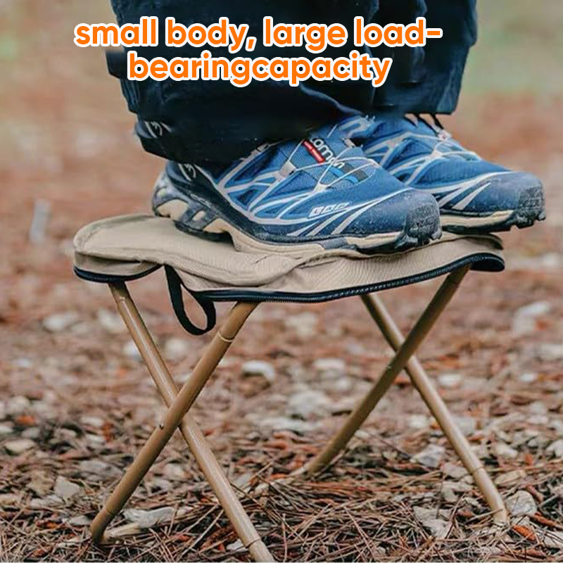 Foldable Backpack Stool, 150 kg Capacity, 600D Oxford Fabric