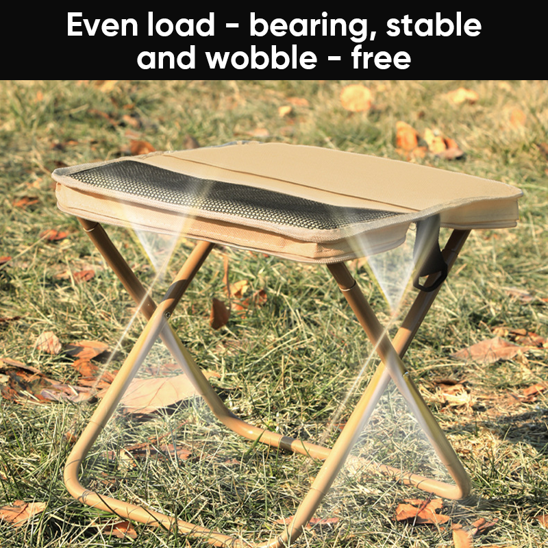 Foldable Backpack Stool, 150 kg Capacity, 600D Oxford Fabric