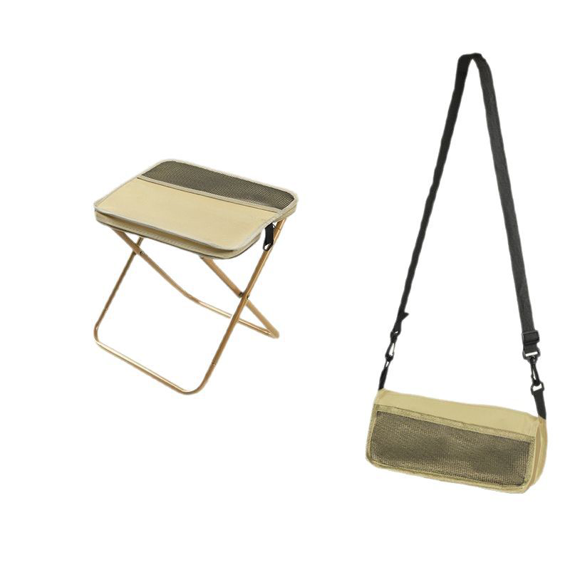 Foldable Backpack Stool, 150 kg Capacity, 600D Oxford Fabric