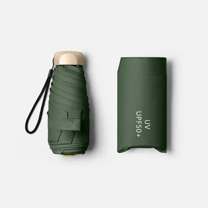Foldable Mini Umbrella with UV-Blocking Coating, 19 cm