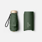 Foldable Mini Umbrella with UV-Blocking Coating, 19 cm