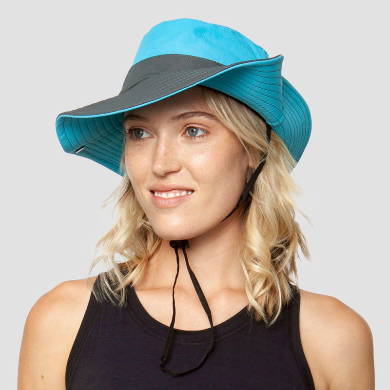 Foldable Polyester Sun Hat with Ponytail Slot, 56–58 cm