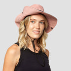 Foldable Polyester Sun Hat with Ponytail Slot, 56–58 cm