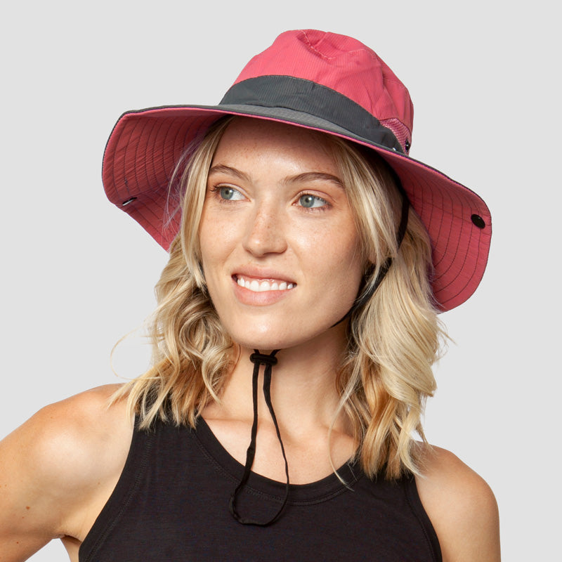 Foldable Polyester Sun Hat with Ponytail Slot, 56–58 cm