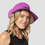 Foldable Polyester Sun Hat with Ponytail Slot, 56–58 cm