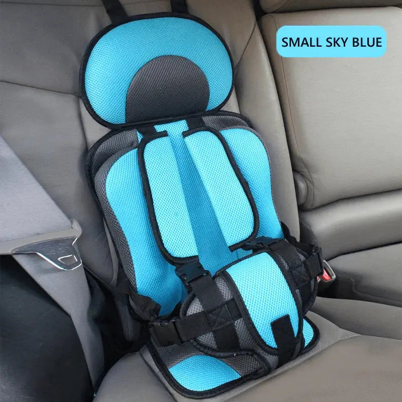 Foldable Portable Child Travel Car Seat with 5-Point Harness, Ages 0–12 Years
