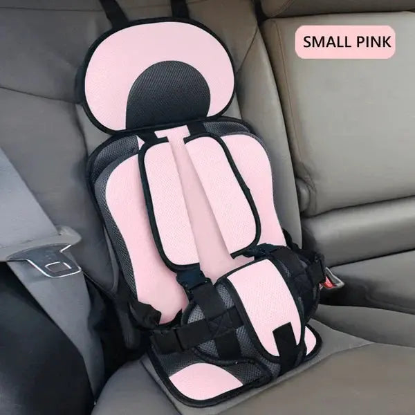Foldable Portable Child Travel Car Seat with 5-Point Harness, Ages 0–12 Years