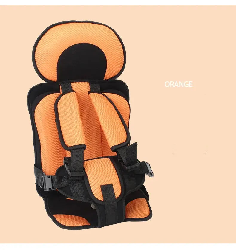 Foldable Portable Child Travel Car Seat with 5-Point Harness, Ages 0–12 Years