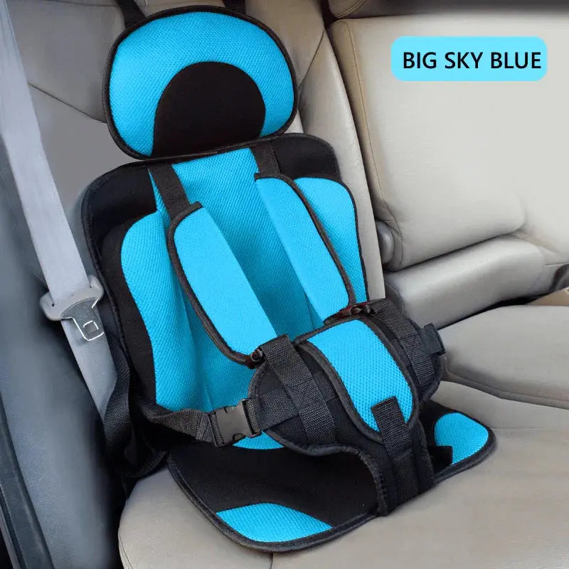 Foldable Portable Child Travel Car Seat with 5-Point Harness, Ages 0–12 Years