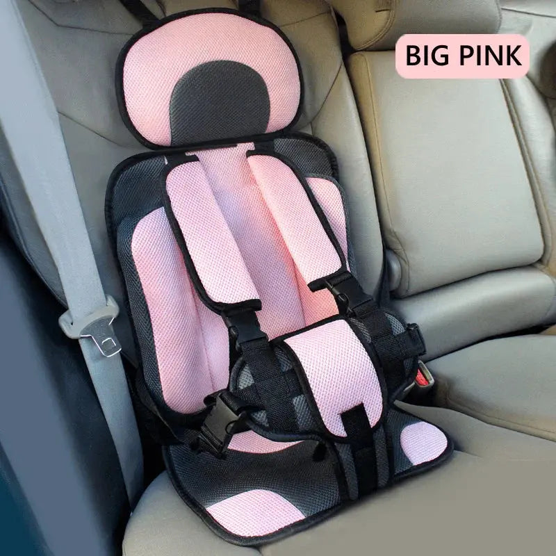 Foldable Portable Child Travel Car Seat with 5-Point Harness, Ages 0–12 Years