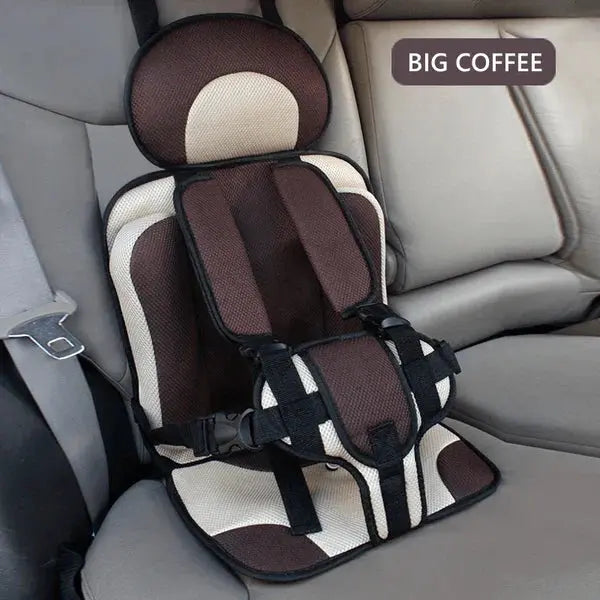 Foldable Portable Child Travel Car Seat with 5-Point Harness, Ages 0–12 Years