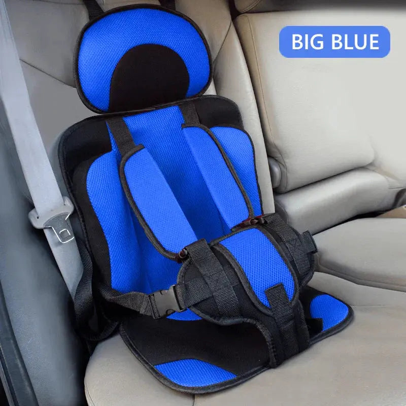 Foldable Portable Child Travel Car Seat with 5-Point Harness, Ages 0–12 Years