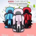 Foldable Portable Child Travel Car Seat with 5-Point Harness, Ages 0–12 Years