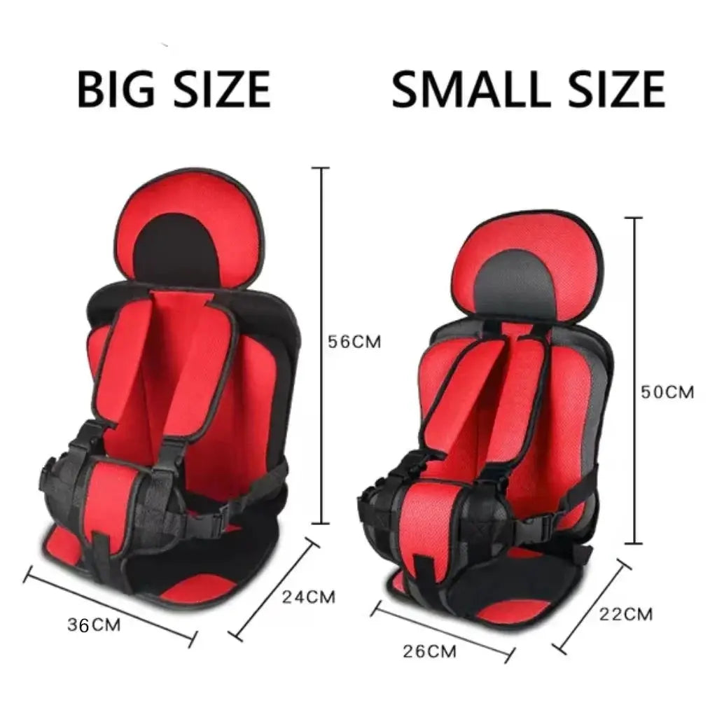 Foldable Portable Child Travel Car Seat with 5-Point Harness, Ages 0–12 Years
