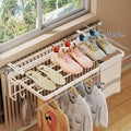 Foldable Radiator-Top Drying Rack with Shoe Shelf and Towel Holder