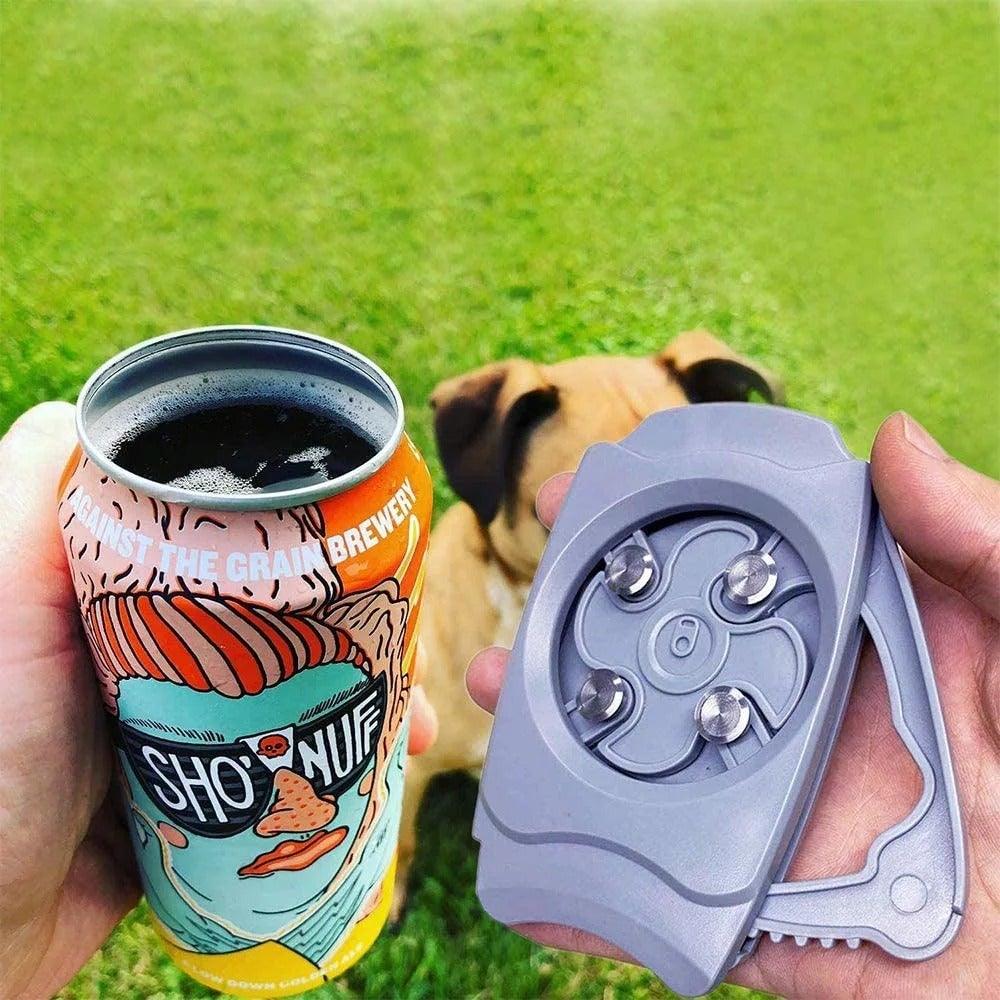 Foldable Topless Can Opener for 8–19 oz Beverage Cans, ABS Plastic