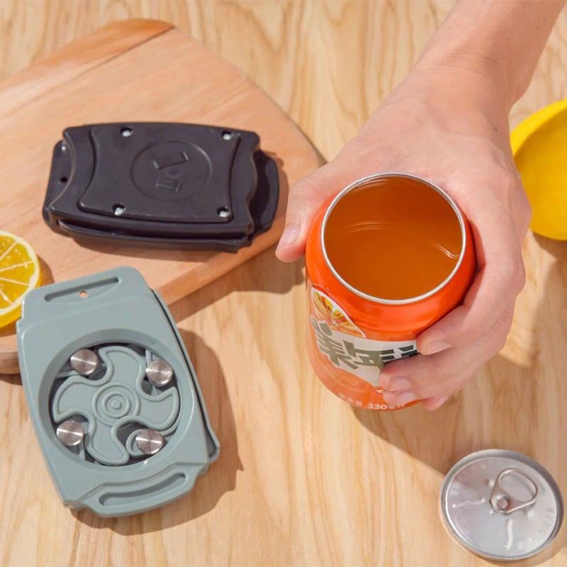 Foldable Topless Can Opener for 8–19 oz Beverage Cans, ABS Plastic