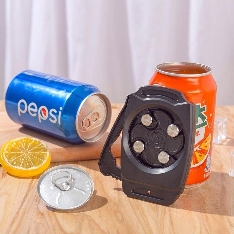 Foldable Topless Can Opener for 8–19 oz Beverage Cans, ABS Plastic