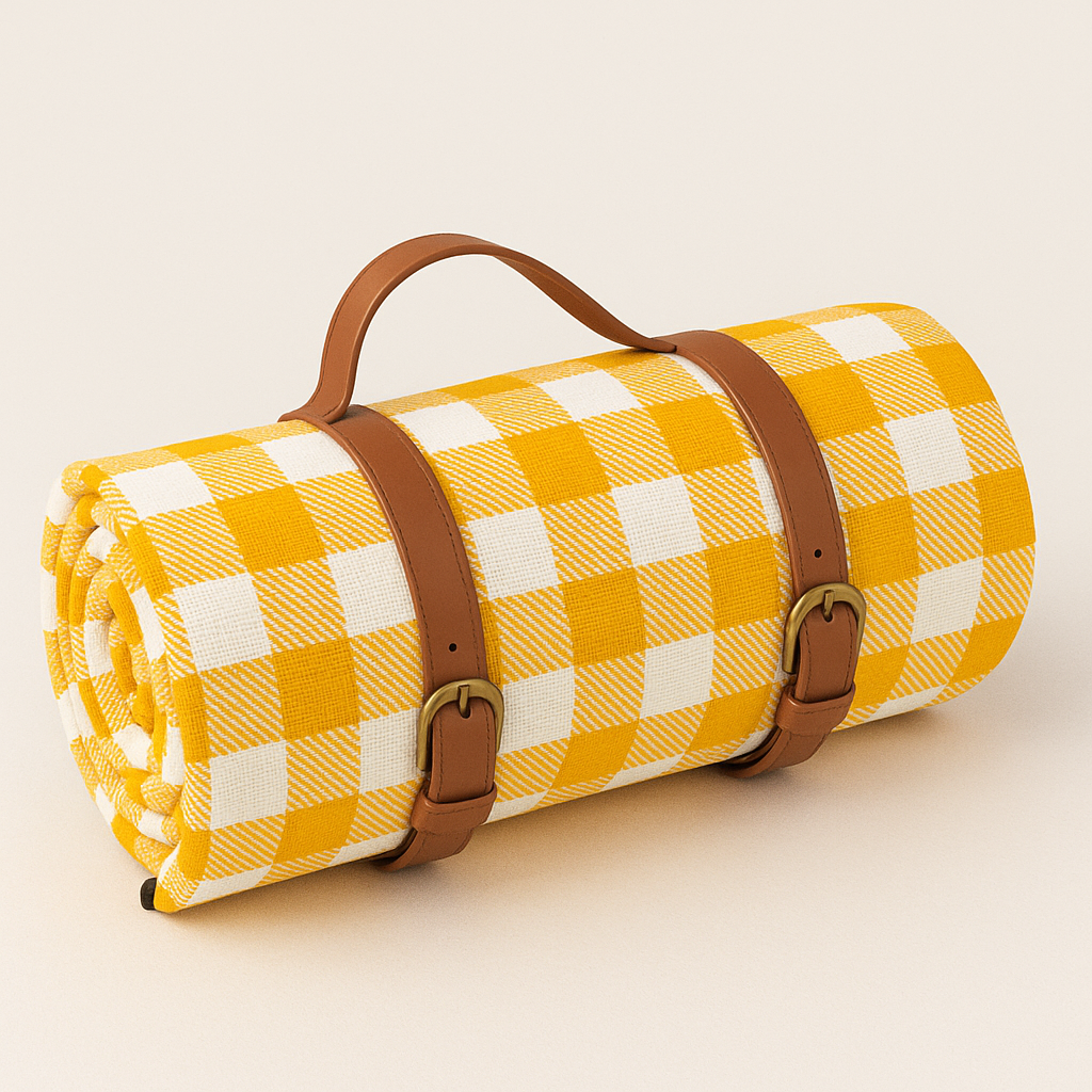 Foldable Waterproof Picnic Blanket and Outdoor Mat, Acrylic and PEVA