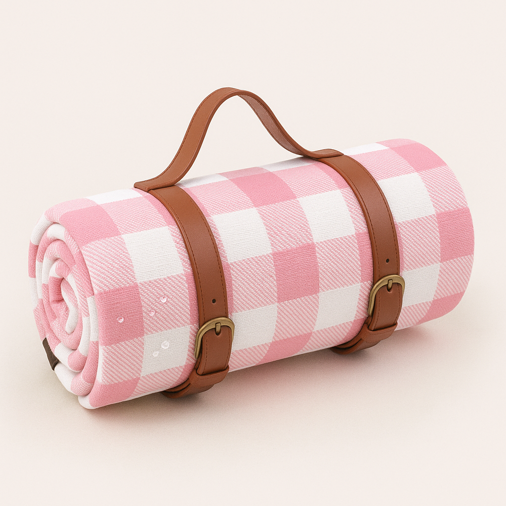 Foldable Waterproof Picnic Blanket and Outdoor Mat, Acrylic and PEVA