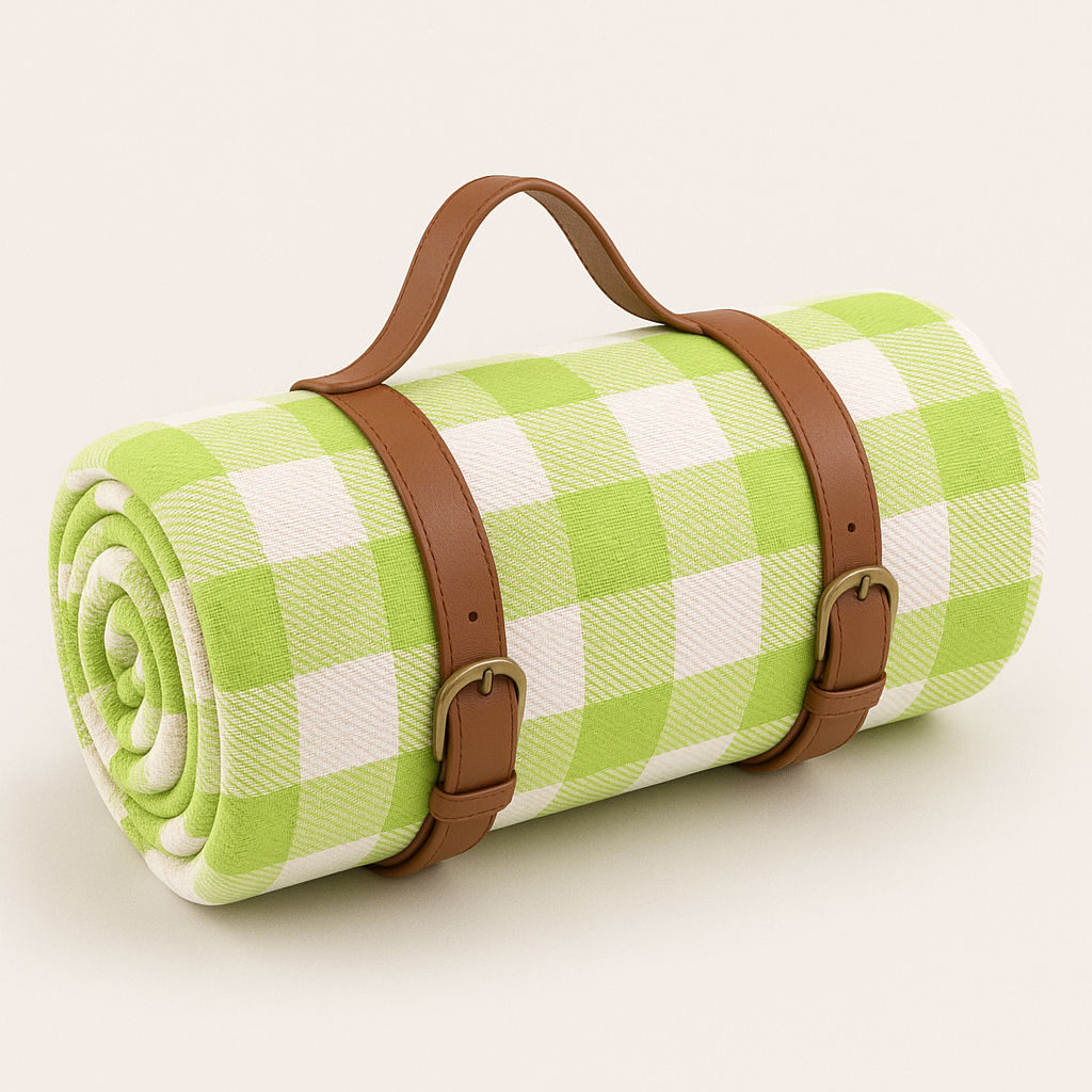 Foldable Waterproof Picnic Blanket and Outdoor Mat, Acrylic and PEVA