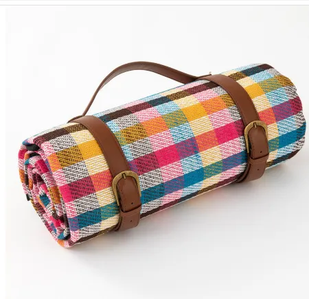 Foldable Waterproof Picnic Blanket and Outdoor Mat, Acrylic and PEVA