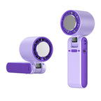 Folding Silent Portable Fan with Cold Compress, Rechargeable Battery