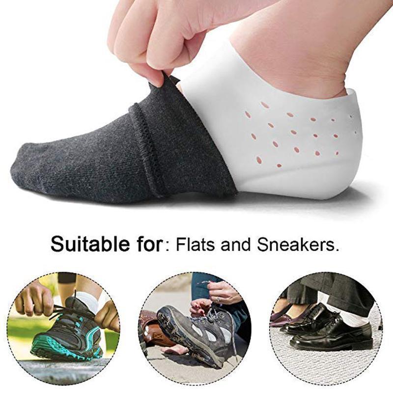 Invisible Height Increase Insoles for Shoes - White or Skin Tone, Discreet Fit, view 3