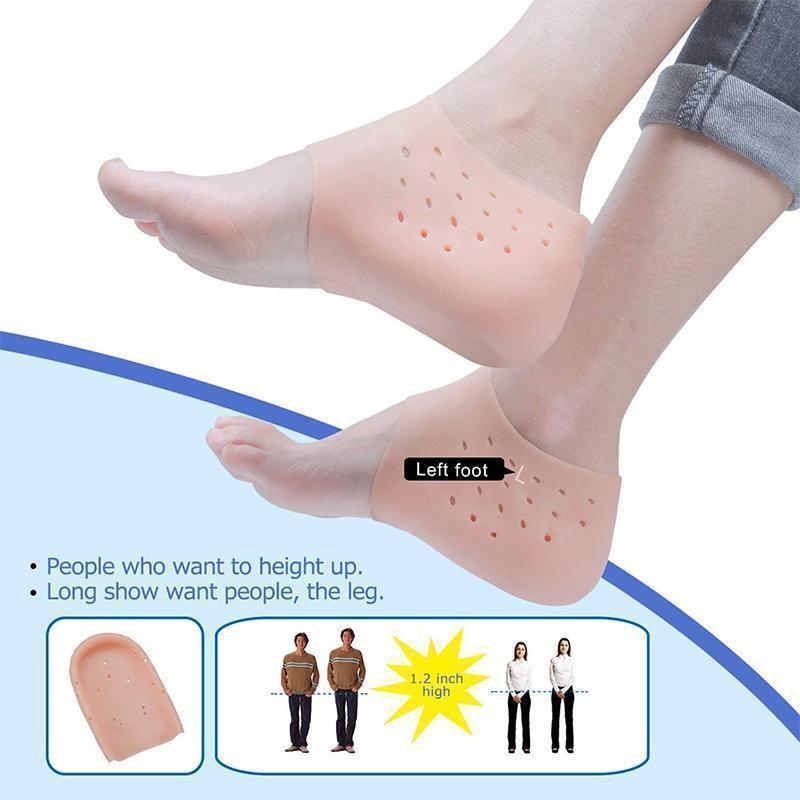 Invisible Height Increase Insoles for Shoes - White or Skin Tone, Discreet Fit, view 4