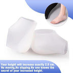 Invisible Height Increase Insoles for Shoes - White or Skin Tone, Discreet Fit, view 7