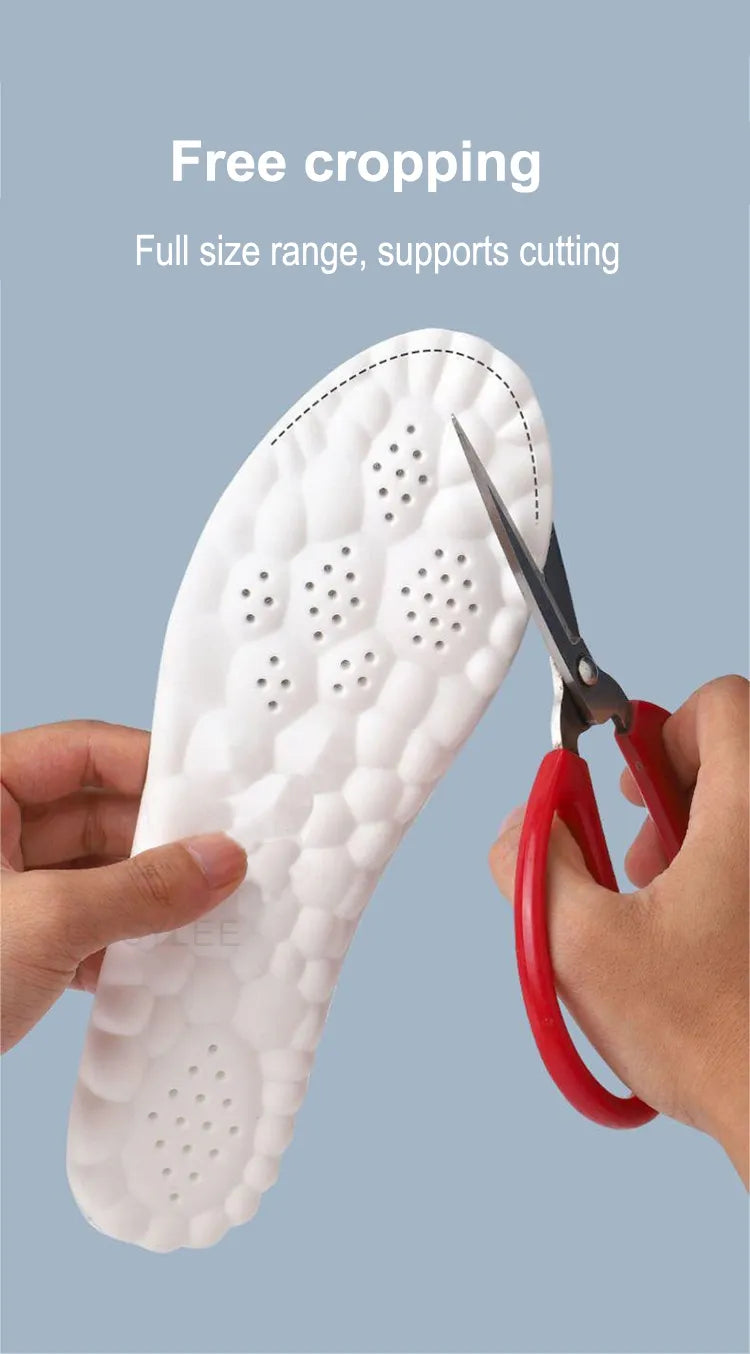 High Elasticity Latex Sport Insoles - Shock Absorption, Honeycomb Design, view 13