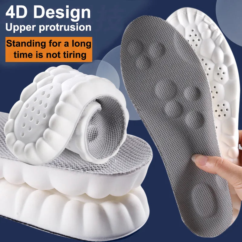 High Elasticity Latex Sport Insoles - Shock Absorption, Honeycomb Design, view 16