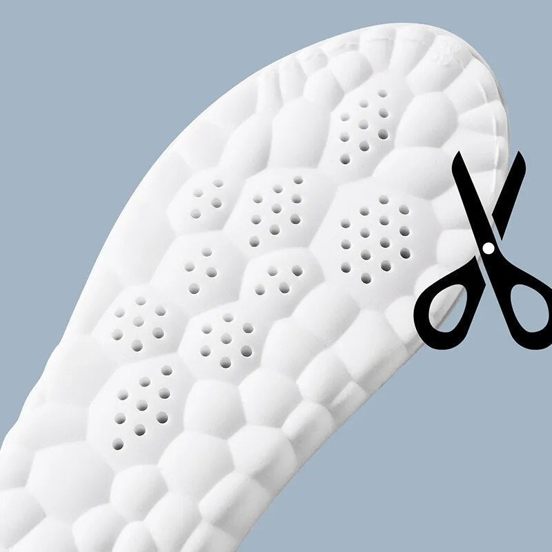 High Elasticity Latex Sport Insoles - Shock Absorption, Honeycomb Design, view 6