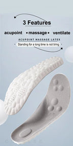 High Elasticity Latex Sport Insoles - Shock Absorption, Honeycomb Design, view 7