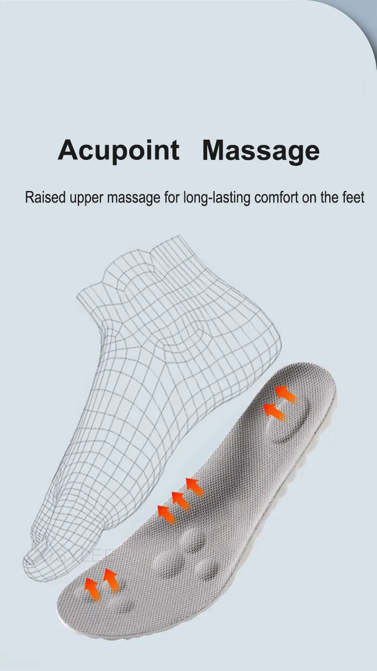 High Elasticity Latex Sport Insoles - Shock Absorption, Honeycomb Design, view 9