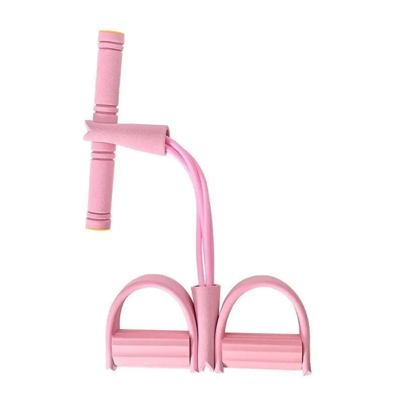 Four-Tube Pedal Fitness Resistance Band with Ankle Pull