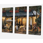 Corner Cafe Canvas Art - Elegant Home Décor | Welvere-Welvere