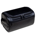 Full-Grain Leather Toiletry Bag, 25 x 13 x 13 cm, Waterproof Lining