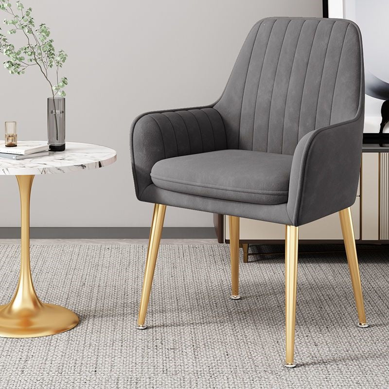 Modern Accent Chair with Gold Legs - Living Room or Office, view 7