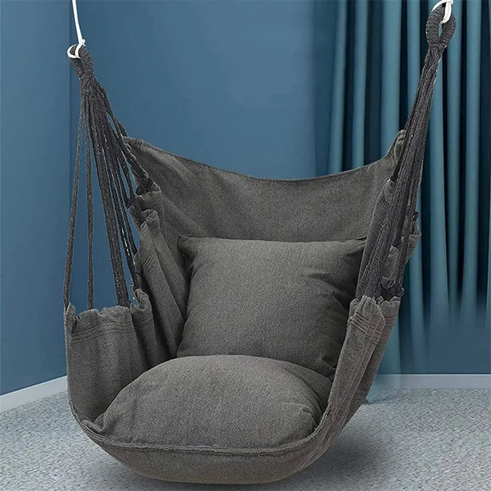 Hanging Chair for Balcony, Garden & Living Room - 250 kg, Cotton Blend, view 2