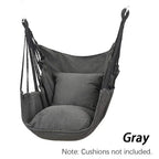 Hanging Chair for Balcony, Garden & Living Room - 250 kg, Cotton Blend