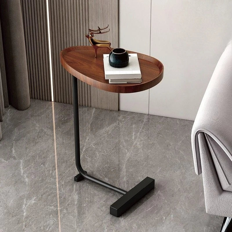 C-Shaped Mobile Side Table for Sofa or Bed - Compact, Lightweight Design, view 2