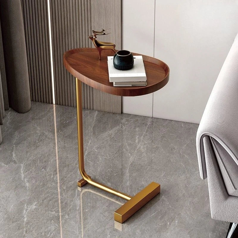 C-Shaped Mobile Side Table for Sofa or Bed - Compact, Lightweight Design, view 3