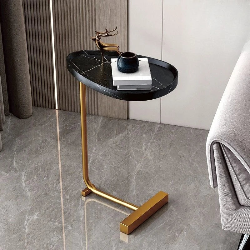 C-Shaped Mobile Side Table for Sofa or Bed - Compact, Lightweight Design, view 9