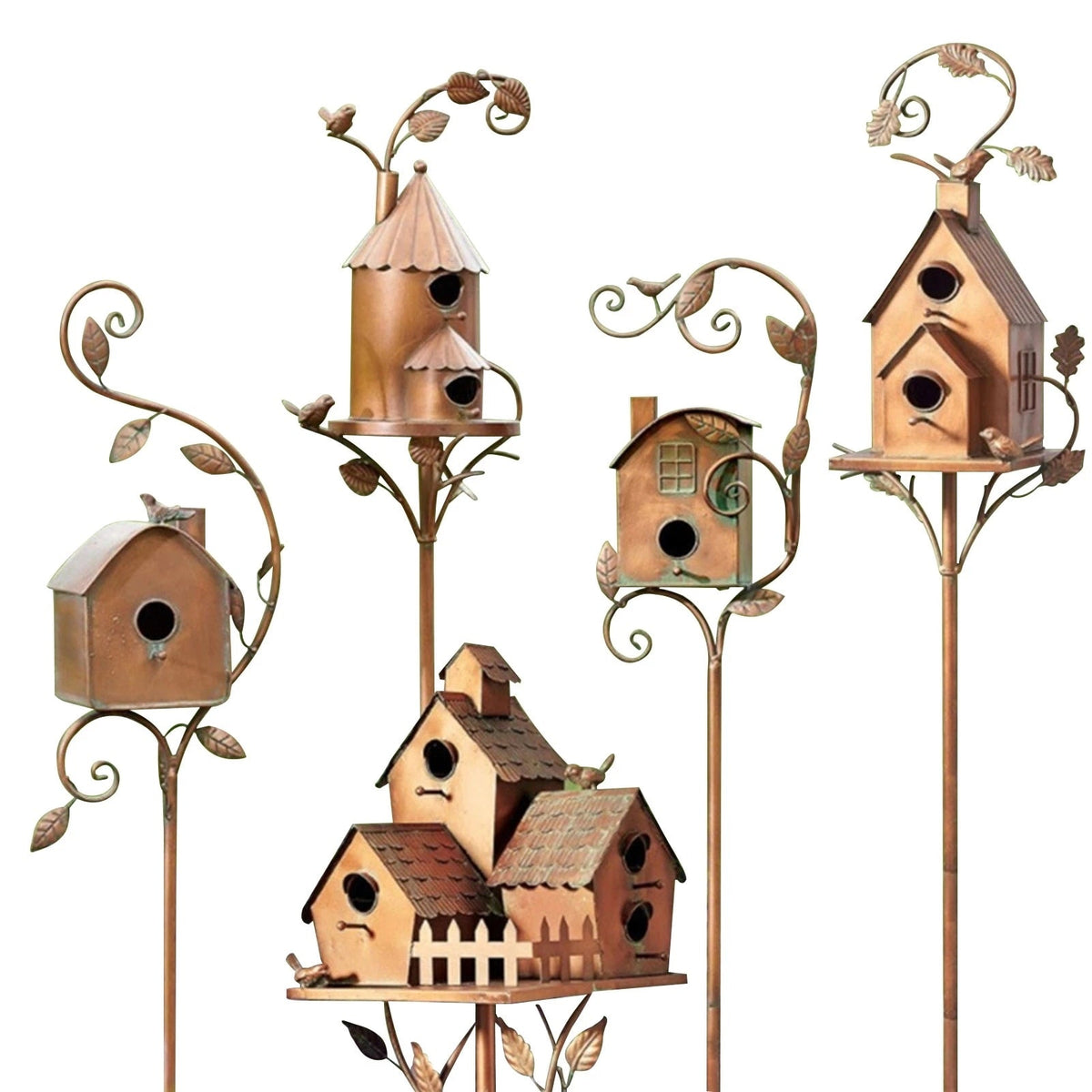 Decorative Garden Birdhouse - Weather-Resistant, Compact, Lightweight, view 5