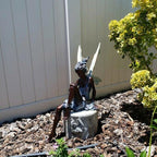 Sitting Fairy Garden Statue - Resin, PVC, Sandstone, Outdoor Ornament, view 2