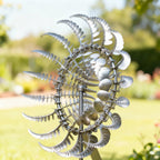 Outdoor Metal Windmill Kinetic Spinner - Powder-Coated Steel, 151 cm Height, view 4